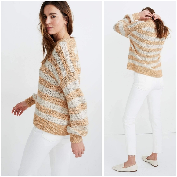Madewell Baez Pullover Sweater Striped - Picture 11 of 11